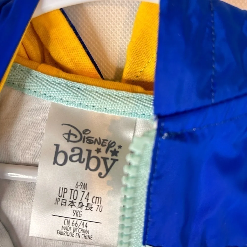 Disney Mickey Mouse Jacket Hooded Patches 6-9M NEW